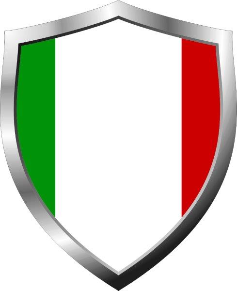 Italy Flag Shield Decal