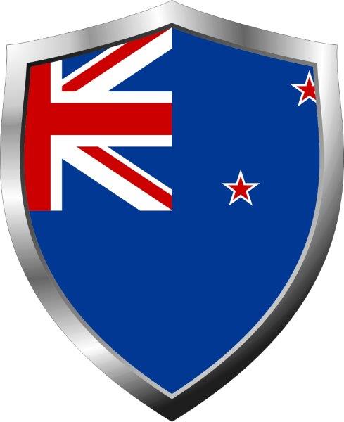 New Zealand Flag Shield Decal