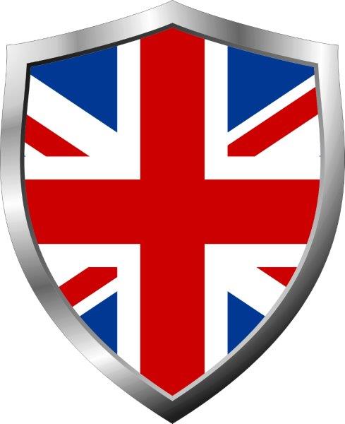United Kingdom Flag Shield Decal